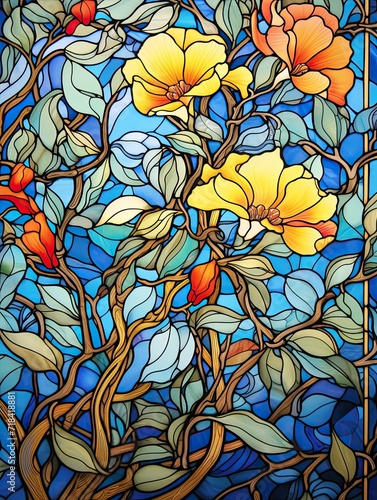 Art Nouveau Floral Patterns: Abstract Landscapes Evolving Into Modern Art © Michael