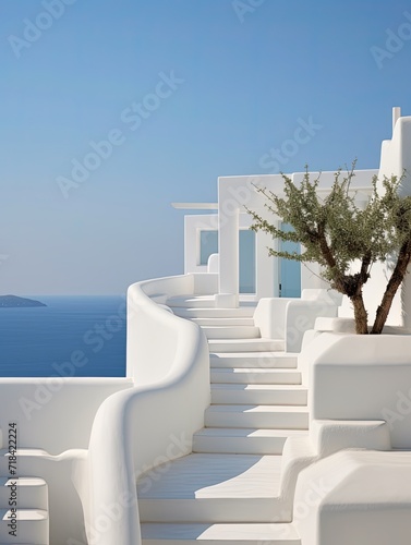 Contemporary Island Villa: Greek Isle's Modern Landscape with Charismatic Whitewashed Villas