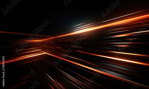 Abstract technology background with glowing lines and light effects.