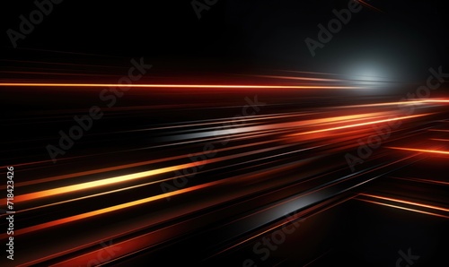 Abstract technology background with glowing lines and light effects.