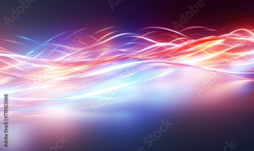 abstract background with red and blue lines on the left and right