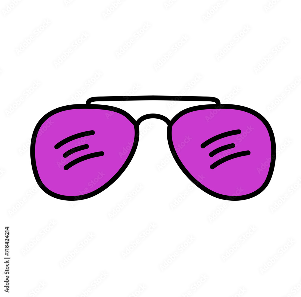 Fototapeta premium Fashion sunglasses accessory sun glasses spectacles plastic frame goggles modern eyeglasses vector illustration image