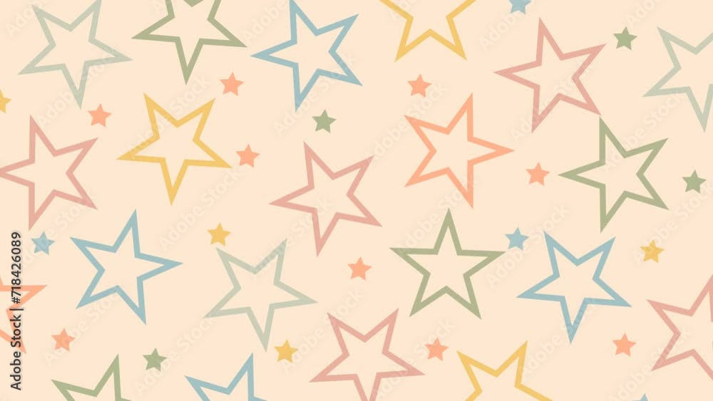 Colorful stars background Animation Colorful stars background Animation