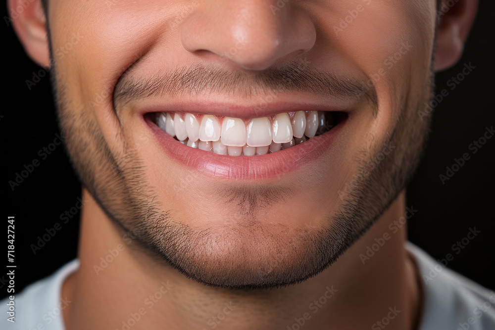 A dazzling smile with immaculate teeth, reflecting the cleanliness and care associated with good oral hygiene. Generative Ai. A dazzling smile with immaculate teeth, reflecting the cleanliness and care associated with good oral hygiene. Generative Ai.