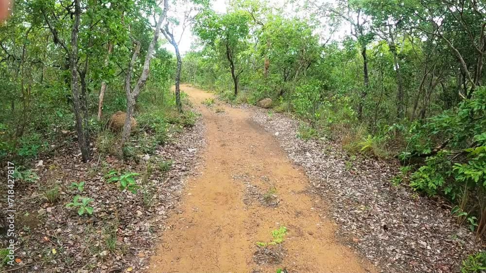 time lapse caminho por trilha na cidade de Buenópolis, Estado de Minas Gerais, Brasil time lapse caminho por trilha na cidade de Buenópolis, Estado de Minas Gerais, Brasil