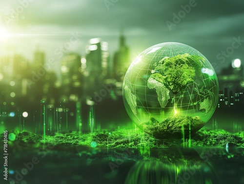 Green Technology and Sustainable Earth Concept