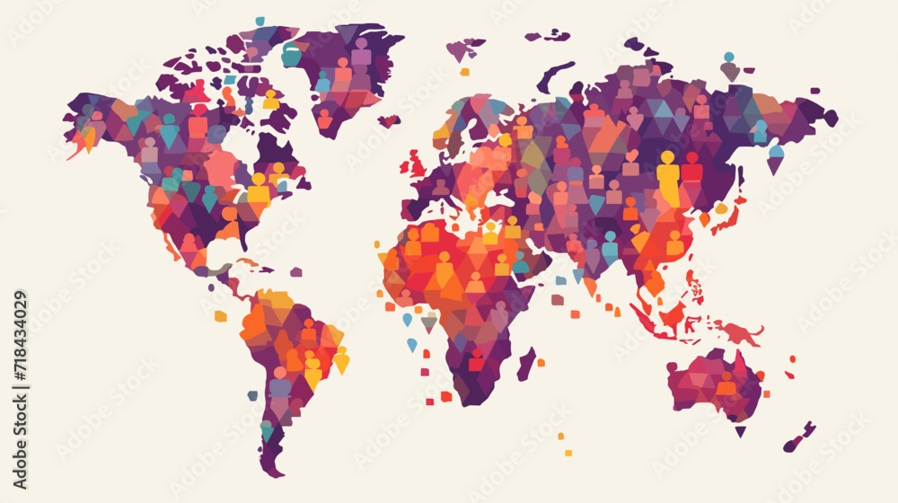Fototapeta premium World wide business concept image. Vector illustration.