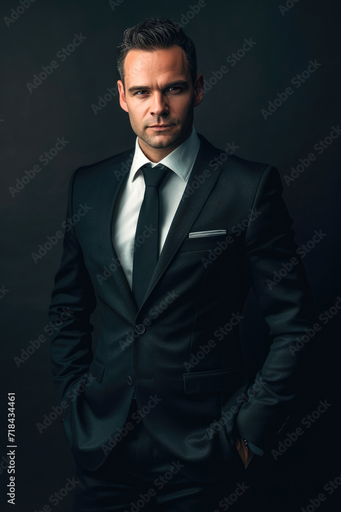 Arresting eyes of a businessman in a suit Arresting eyes of a businessman in a suit