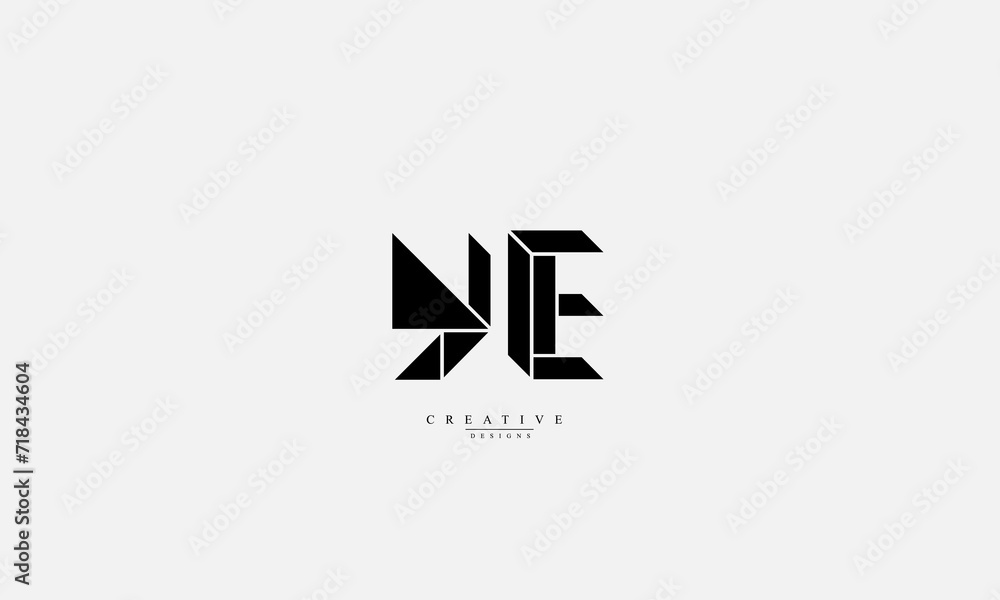 Alphabet letters Initials Monogram logo YE EY Y E Alphabet letters Initials Monogram logo YE EY Y E