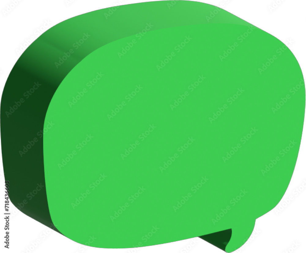 3D bubble speech, chat message 3D bubble speech, chat message