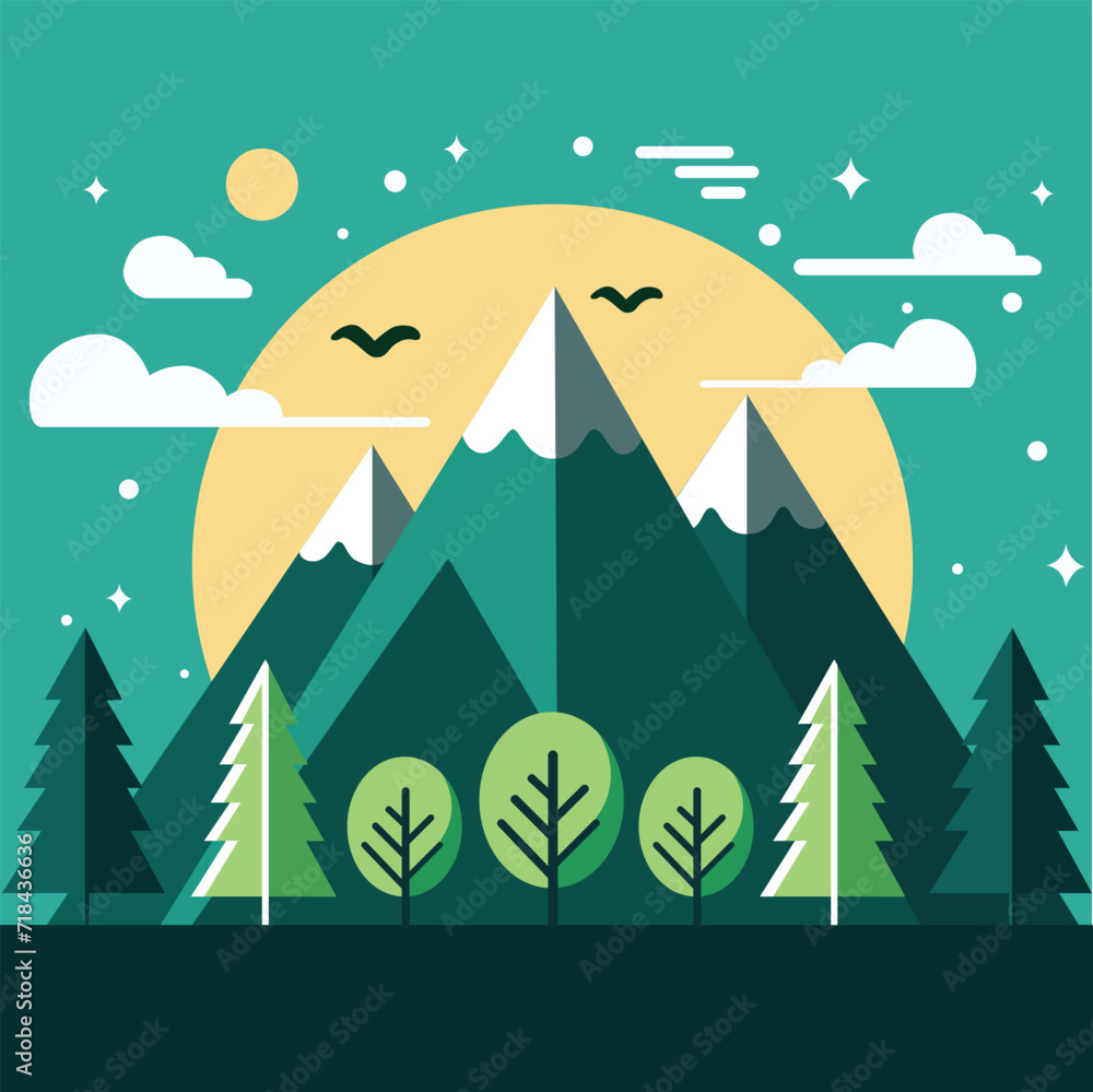 Fototapeta premium camping in the mountains