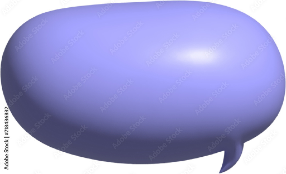3D speech bubble, chat message 3D speech bubble, chat message