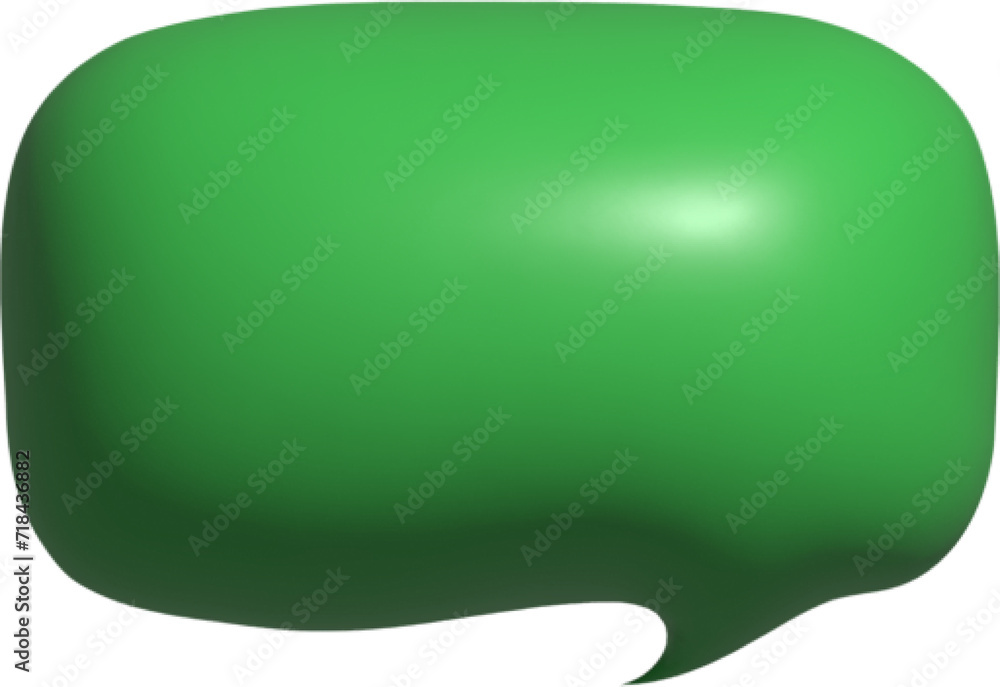 3D speech bubble, chat message 3D speech bubble, chat message
