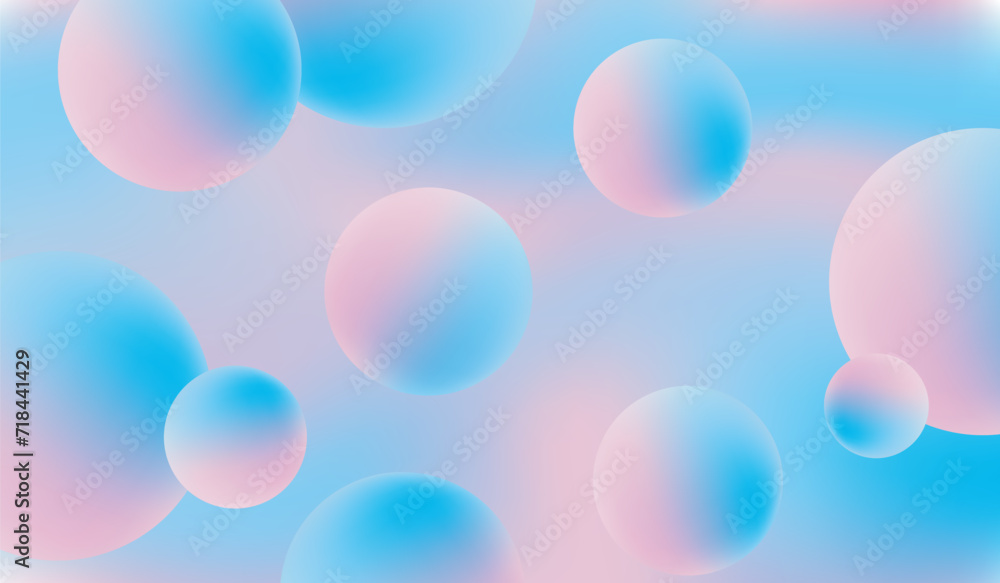 abstract background, glowing rays, gradient background, colorful, pastel, bubbles