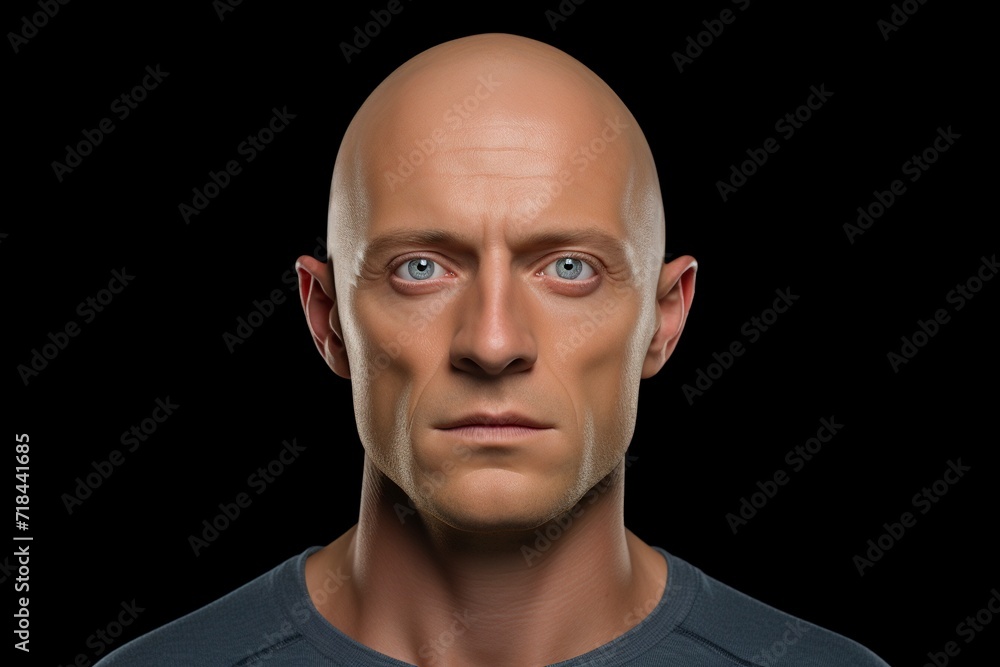 portrait of a robot man with generative ai