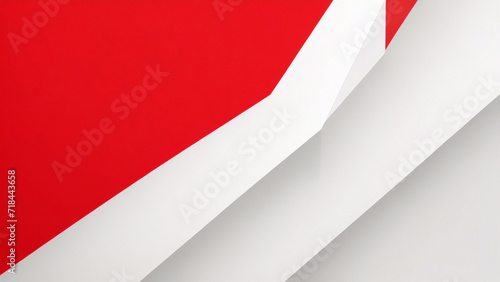 Moderne rote und weiße geometrische Formen, abstrakte Hintergrundgeometrie, Glanz und Schichtelementvektor für Präsentationsdesign. Geeignet für Unternehmen, Firmen, Institutionen, Partys, Festlichkei photo