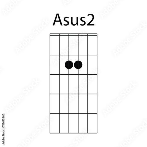 guitar chord icon Asus2