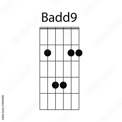 Badd9 guitar chord icon