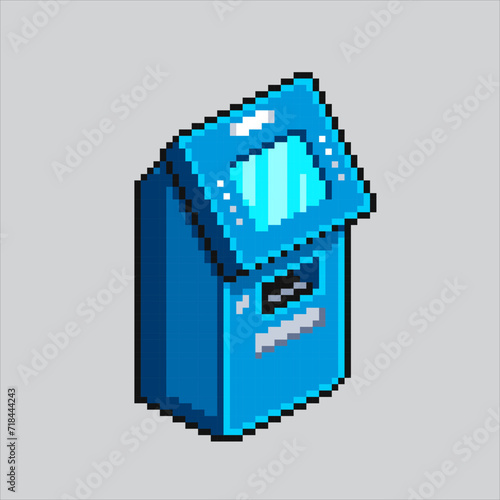 Pixel art illustration ATM. Pixelated teller machine. Automatic Teller Machine
pixelated for the pixel art game and icon for website and video game. old school retro.
