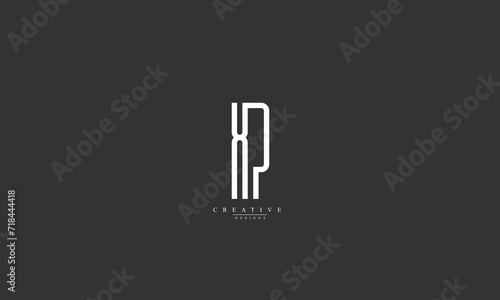 Alphabet letters Initials Monogram logo XP PX X P