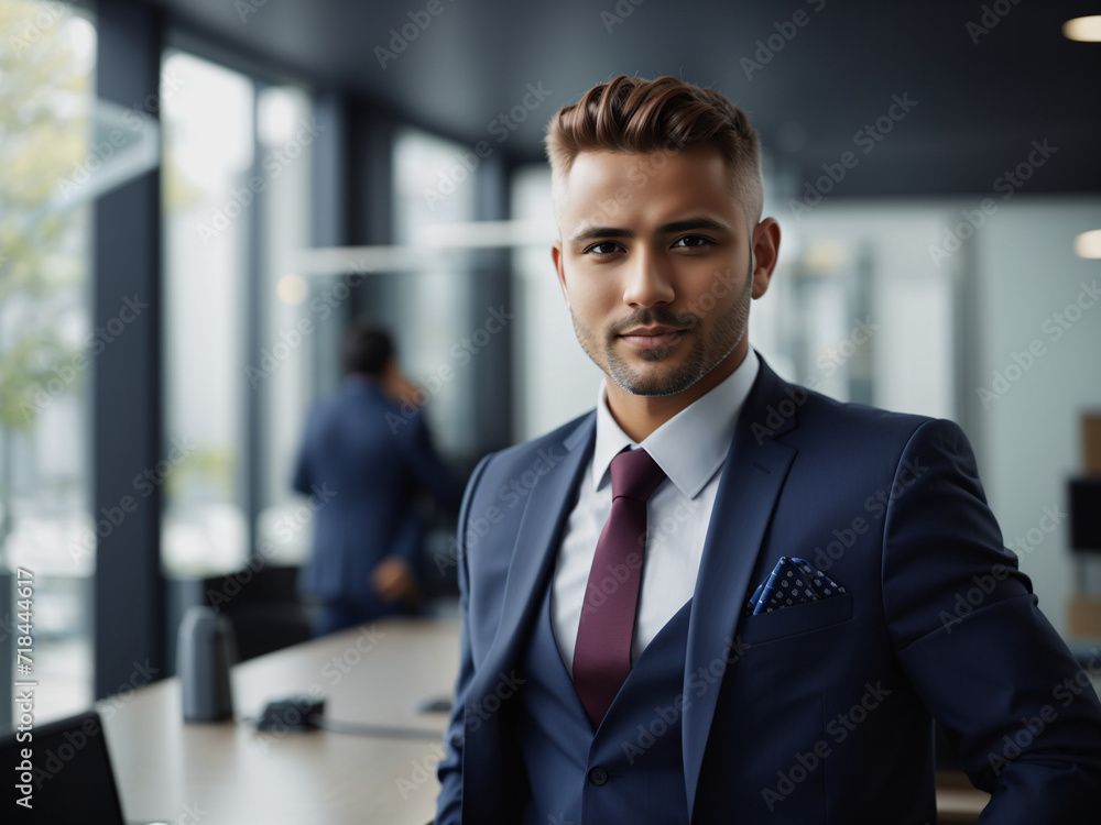 Fototapeta premium business man posing on camera