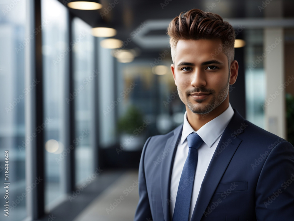 Fototapeta premium business man posing on camera