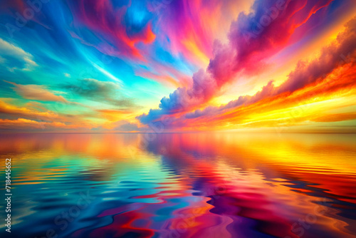 Abstract Sea of Colors Colorful Depth