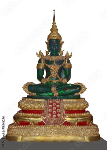 Obraz na płótnie emerald buddha statue in temple w salonie