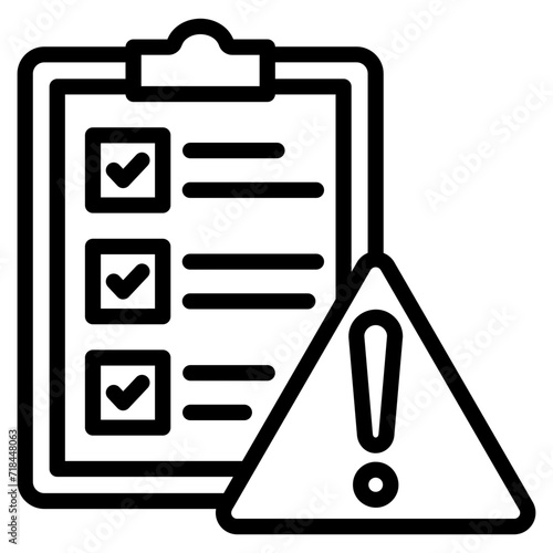 Risk Assessment Icon Element For Design
