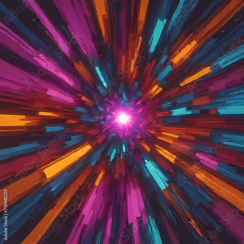 a vibrant and dynamic abstract background with a fusion of warm and cool colors  reminiscent of a cosmic explosion