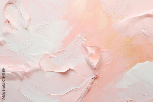 pink cute painted grunge background material, Generative AI © kore kei