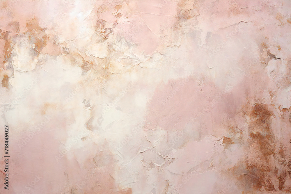 pink cute painted grunge background material, Generative AI