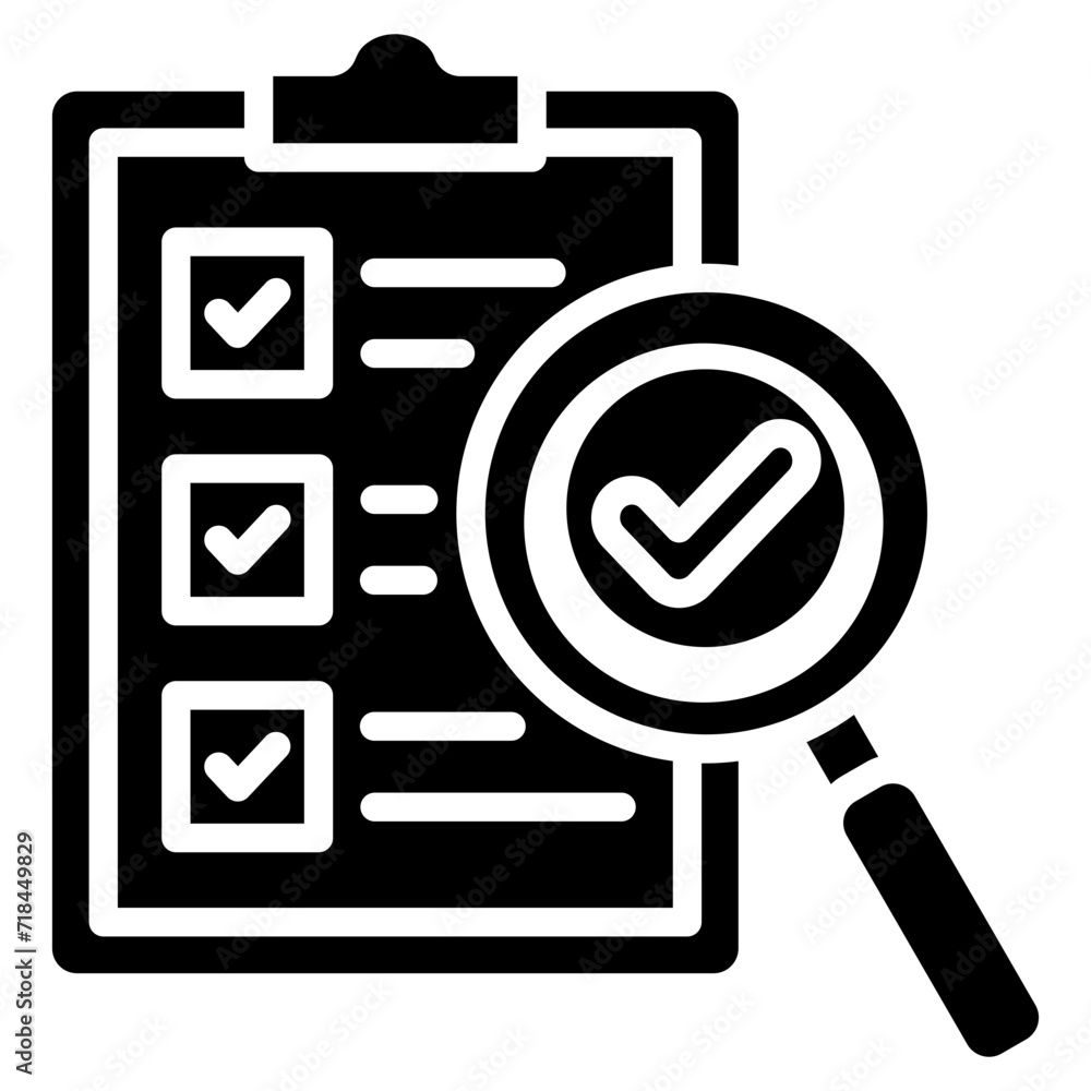 Inspection Icon Element For Design