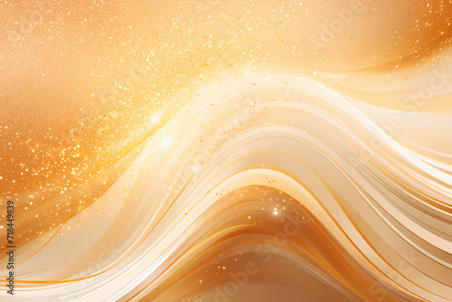 golden wavy light background