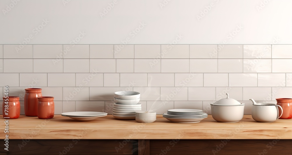 Various kinds of cutlery in a kitchen. generative AI Various kinds of cutlery in a kitchen. generative AI