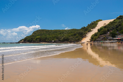 Empty Ponta Negra Beach in Natal City, Brazil