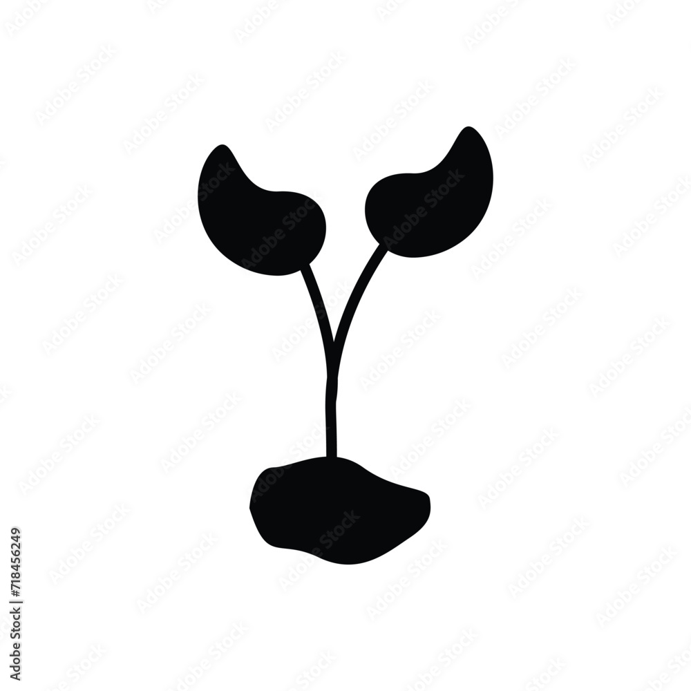 Fototapeta premium sprout logo icon