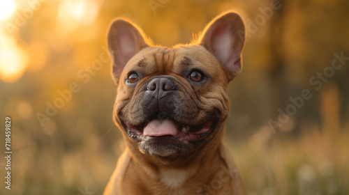 portrait of a french bulldog, stock photo