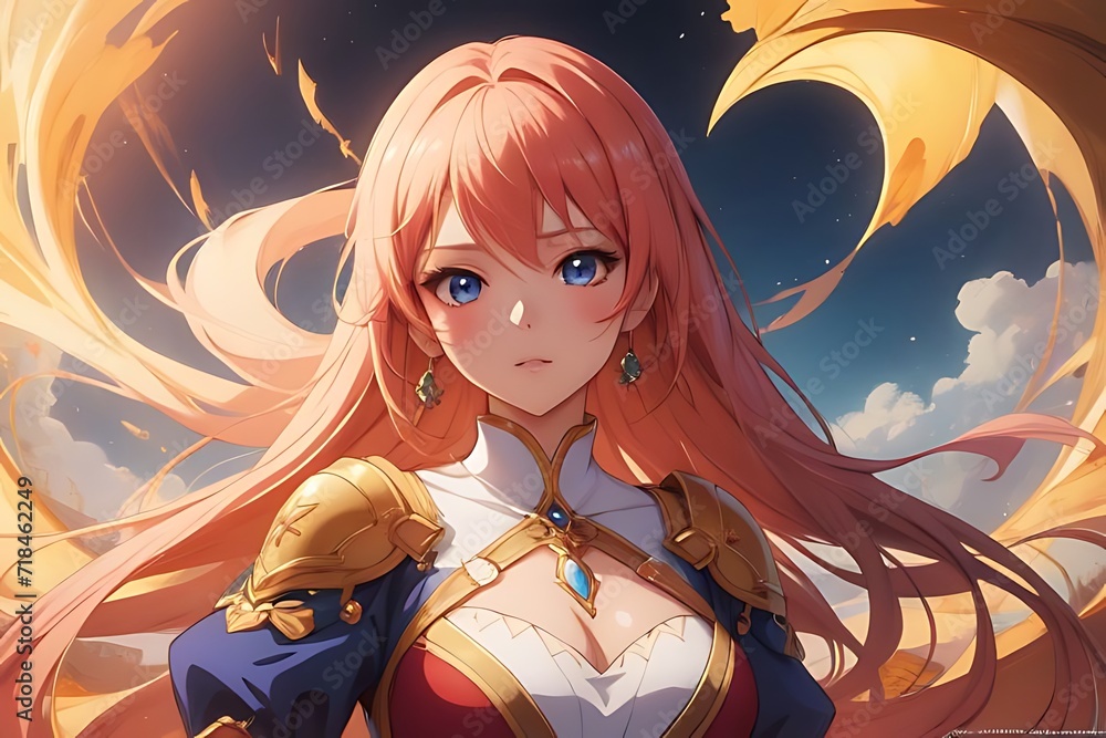 a beautiful anime girl a beautiful anime girl