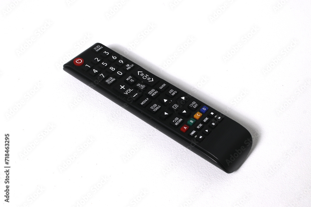TV remote control isolated on a white background TV remote control isolated on a white background