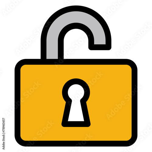 Unlock Icon Element For Design