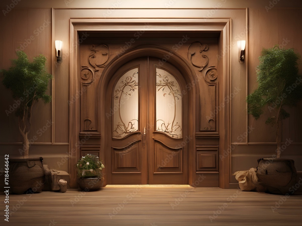 custom made wallpaper toronto digitalentrance to the church, Generative AI