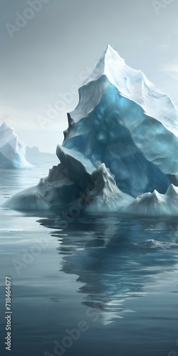 Wallpaper Mural iceberg in polar regions, Generative AI Torontodigital.ca