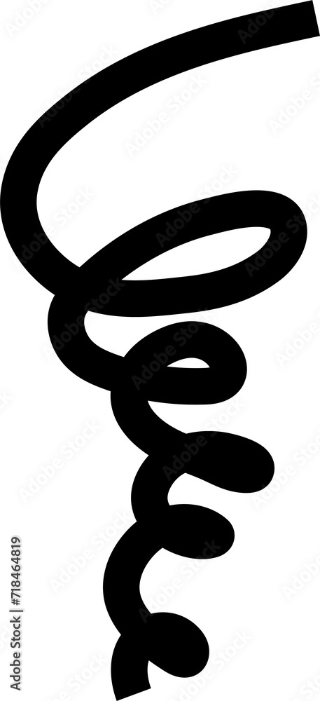 Bold line spiral and swirl. Element design Bold line spiral and swirl. Element design
