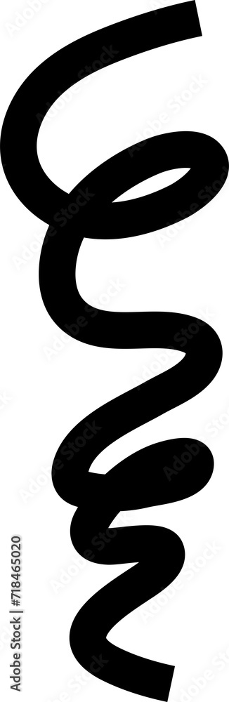 Bold line spiral and swirl. Element design Bold line spiral and swirl. Element design