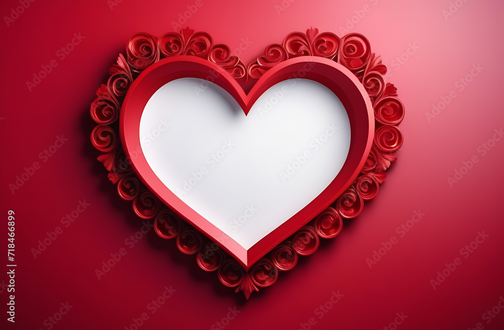 Many red hearts for the 14th of February happy Valentine's Day banner with empty space Many red hearts for the 14th of February happy Valentine's Day banner with empty space