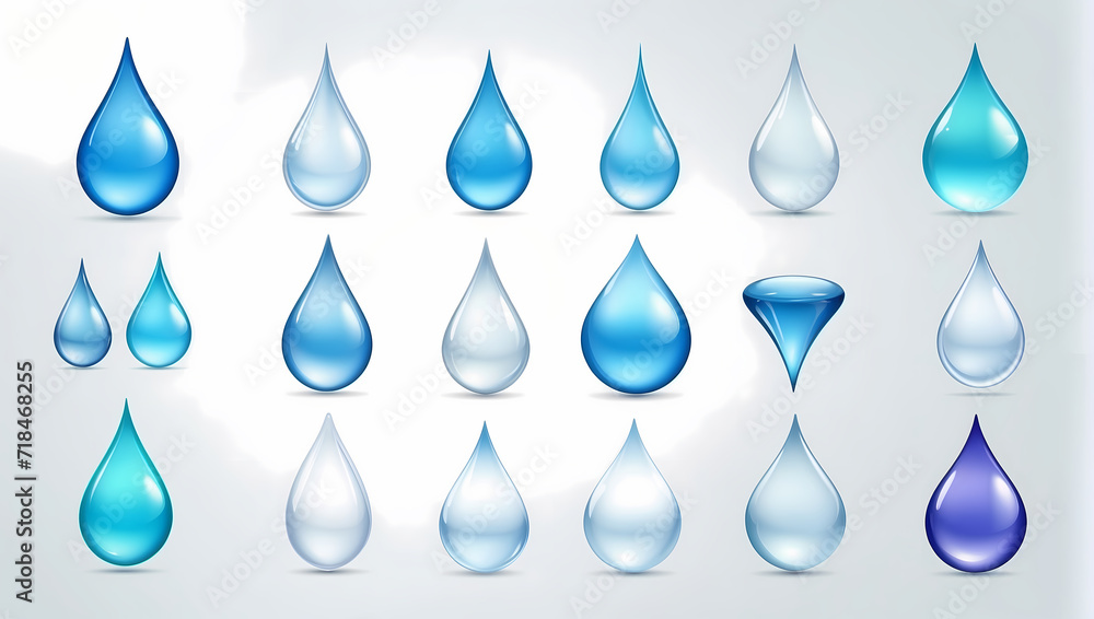 drops of water on a white background drops of water on a white background