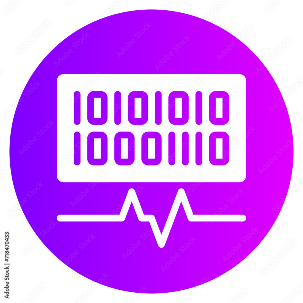 Binary gradient icon Binary gradient icon