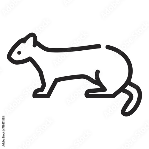 フェレット　イラスト　アイコン