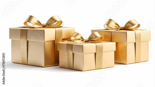 gift boxes isolated on white
